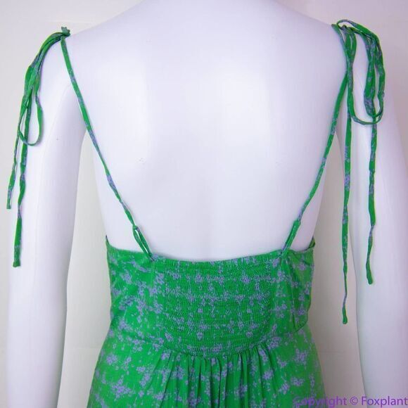 NEW Intimately Free People Caught Up Printed Slip Dress, Green, L - Picture 13 of 15